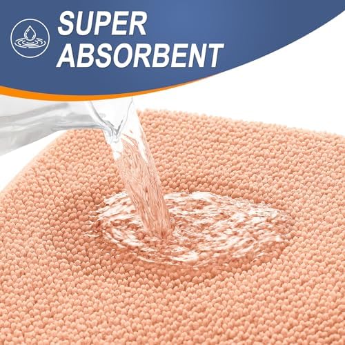 OLANLY Thick Memory Foam Bathroom Rugs 30x20, Absorbent Bath Mat - Image 3