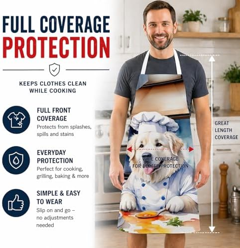 Caroline's Treasures Great Pyrenees The Chef Apron Cooking Kitchen Server - Image 3