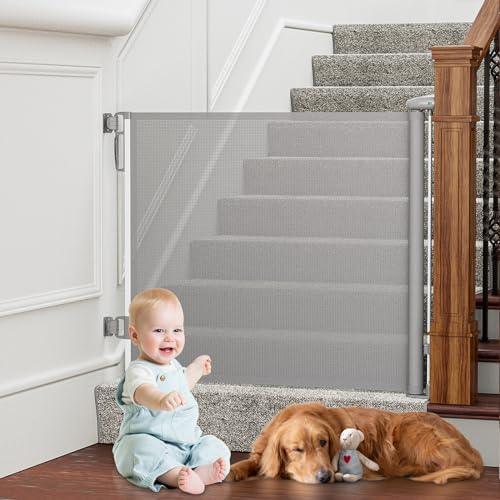 PRObebi Retractable Baby Gates for Stairs & Doorways, Indoor & Outdoor Use by PRObebi