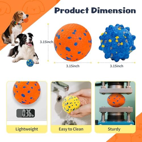 HIPPIH Dog Balls Tennis Balls, Dog Chew Toys - Image 5