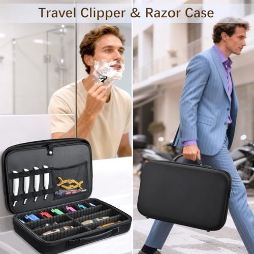 Yueieoun Barber Clippers Briefcase, 17-inch Hair Cutting Supplies Bag - Image 5