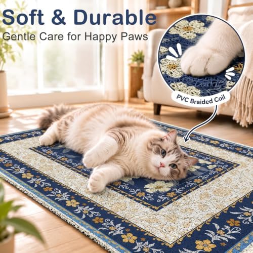 Unicorn Catcher 33"x22" Cat Litter Mat Non-Slip Washable Litter Box Mat - Image 4