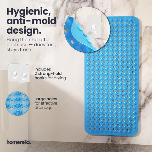 homerella Bathtub Mat Non Slip 35x16 Shower Mat Non Slip Anti Mold BPA Free - Image 4