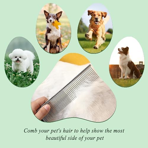 3 Pack Metal Comb For Dogs, Large Medium Small - Image 5