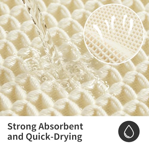 ILANGO Upgraded Waffle Bath Rug 24x36, Super Absorbent Non Slip Bath Mat - Image 5