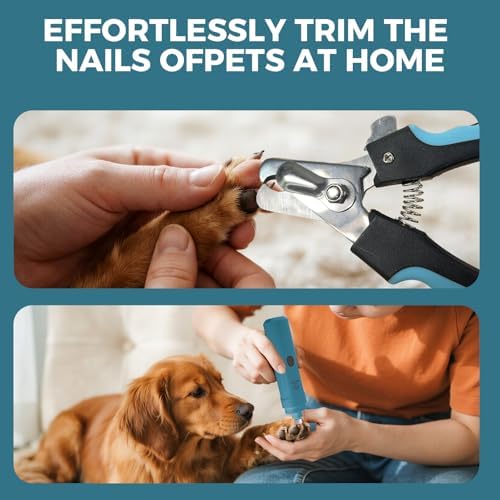 PAPIFEED Dog Nail Grinder with LED Light, Ultra Quiet 3-Speed Electric Nail File - Image 2