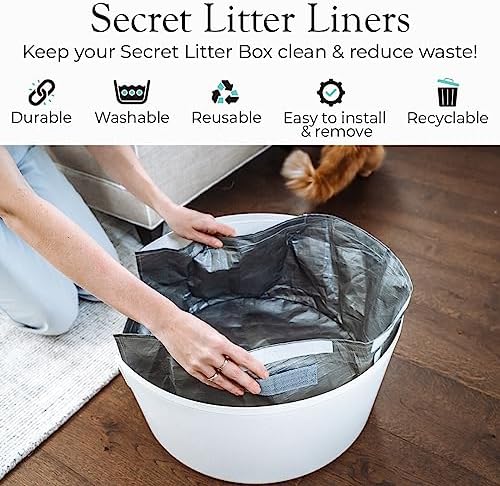 Reusable Litter Box Liners by Bundle & Bliss, Non-Slip Litter Liners - Image 3