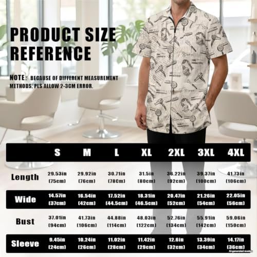 Funny Print Barber Jackets & Smocks - Image 6