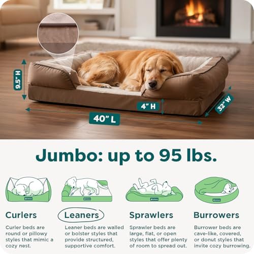 Furhaven Orthopedic Dog Bed for Large Dogs w/ Removable Bolsters & Washable - Image 3
