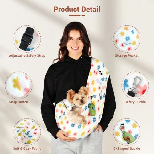 Cat Sling Carrier, Hands-Free Pet Sling - Image 5
