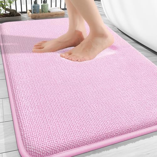 OLANLY Thick Memory Foam Bathroom Rugs 30x20, Soft Absorbent Bath Mat by OLANLY