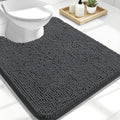 OLANLY Toilet Rugs U-Shaped 24x20, Soft Absorbent Chenille Contour Rugs by OLANLY