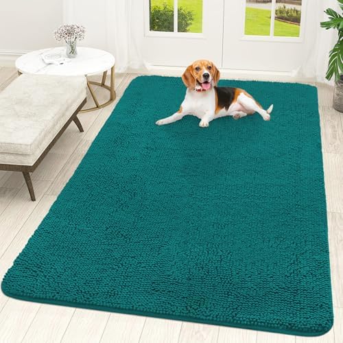 OLANLY Dog Door Mat for Muddy Paws 70x46, Super Absorbent Chenille Mud Mat by OLANLY