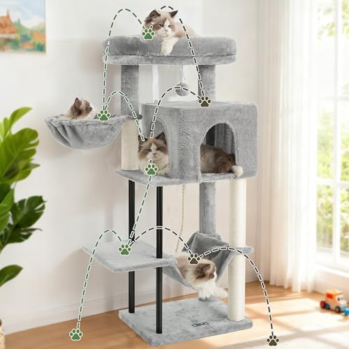 Gitelsnour Cat Tree, 43.3'' Cat Tower - Image 6