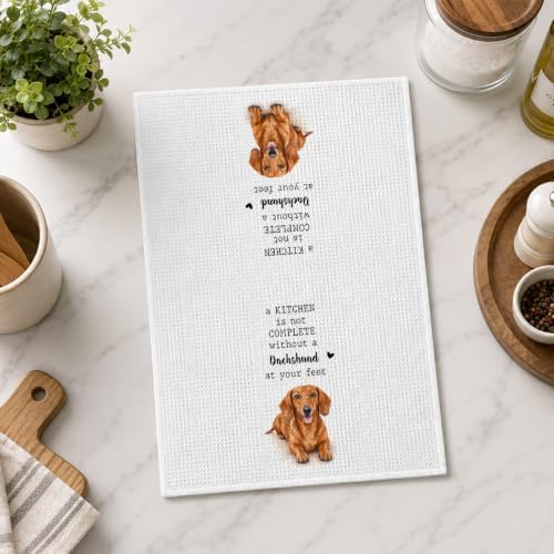 Dachshund Kitchen Towel, Funny Wiener Dog Kitchen Decor - Image 5