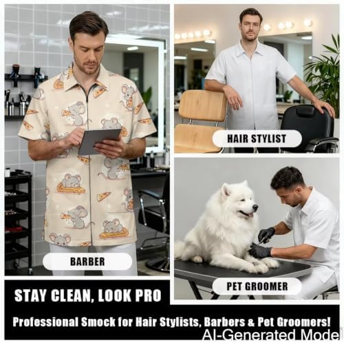 Dog Grooming Smock for Women & Men Water & Hair Repellent - Image 4