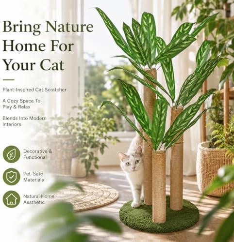 LEMONDA 31.5Inch Cat Scratching Post, Cat Scratcher Tree - Image 6