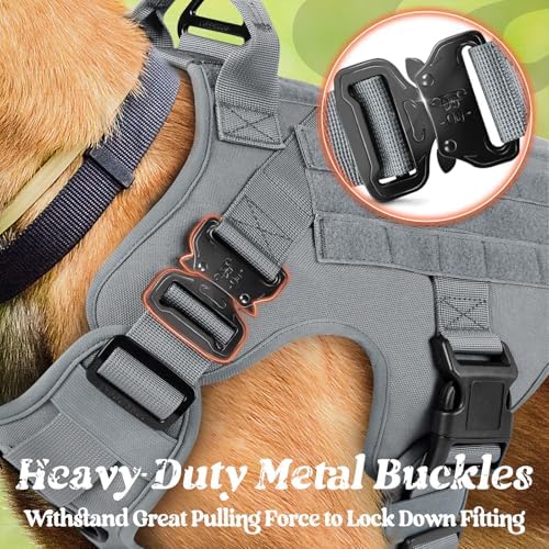 rabbitgoo Tactical Dog Harness for Medium, Heavy Duty Military No Pull Vest - Image 2