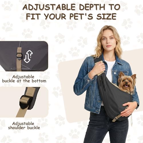 Dog Carrier Sling for Small Dogs/Cats Up to 15 lbs - Image 3