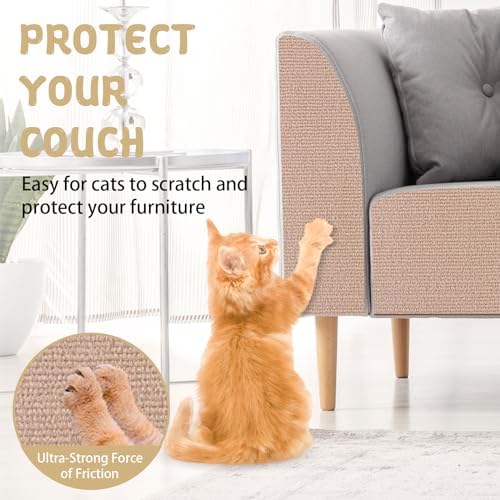 LSGCQ Cat Scratch Mat Self Adhesive Cat Scratch Furniture Protector - Image 4