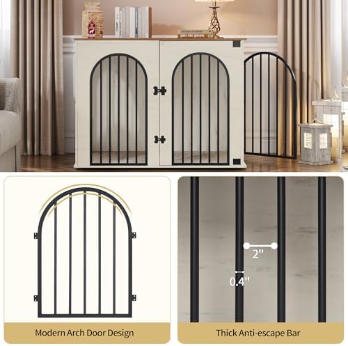 Hzuaneri 44.1'' Dog Crate Furniture, Dog Kennel Indoor - Image 6