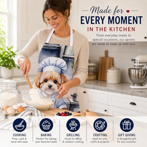 Caroline's Treasures Maltipoo The Chef Apron Cooking Kitchen Server Baking - Image 6