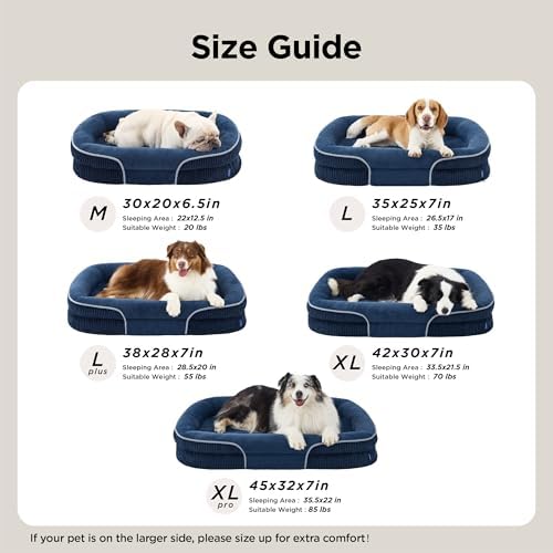 Bedsure 360°Oval Bolster Orthopedic Dog Beds Large Sized Dog - Image 6