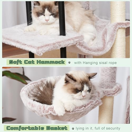 Gitelsnour Cat Tree, 43.3'' Cat Tower - Image 6