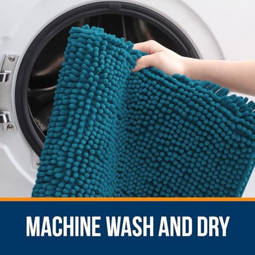 OLANLY Large Bathroom Rugs 70x46, Extra Soft Absorbent Chenille Bath Rugs - Image 5