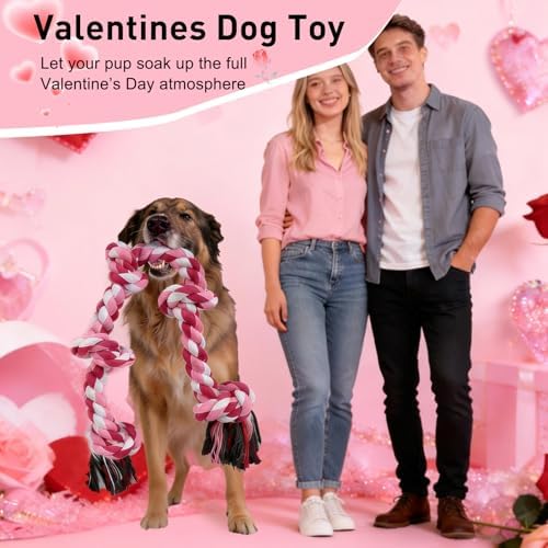 SZEE Dog Rope Toy for Large Dogs, 37 Inch 5 Knots, Tug of War Rope for Large - Image 5