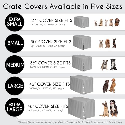 Sweet Jojo Designs 24in. Small Dog Crate Cover Pet Cage, Kennel Covers - Image 6