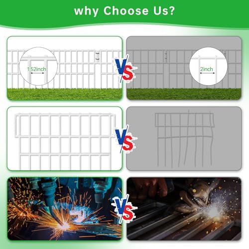 39.5ft X 13in Animal Barrier Fence, 28 Panels No Dig Fence - Image 6