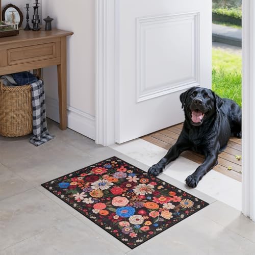 Bath Mat 17x24 Non Slip, Washable Low Pile Area Rug - Image 2