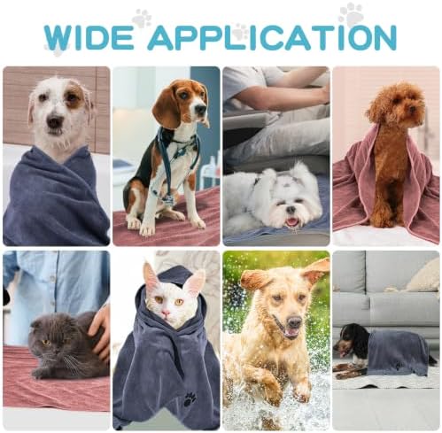 Microfiber Dog Towels 6 Pack, Perfect Shower & Bath Supplies - Image 7
