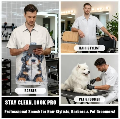 Funny Print Barber Jackets & Smocks - Image 6