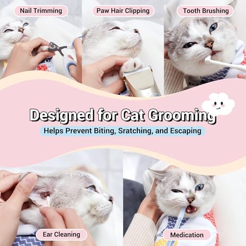 27.5" Large Cat Grooming Wrap for Adult Cat & Small Dog for Medicine - Image 4