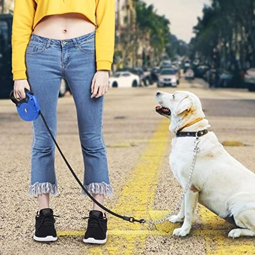 Idepet Heavy Duty Retractable Dog Leash Steel Chain 16ft Pet Leashes - Image 7