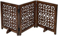 Foldable Wooden Dog Gate, 54 Inch Wide, Burnt Finish by TheWoodenTown