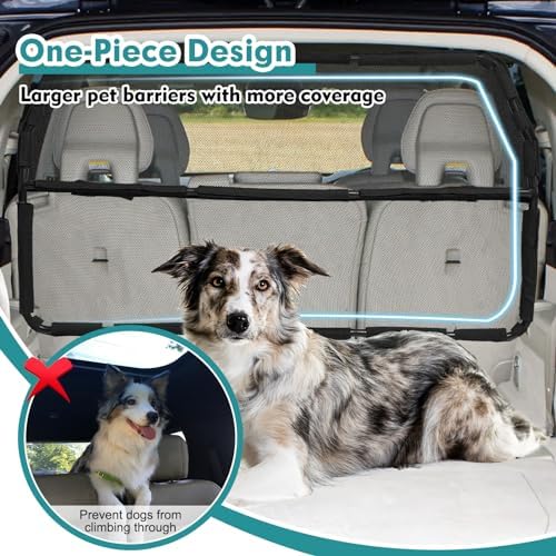 Dog Car Barrier Escape-Proof, Durable Back Seat Gate Trunk Barrier - Image 2