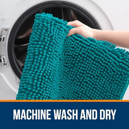 OLANLY Bathroom Rugs 30x20, Extra Soft Absorbent Chenille Bath Rugs - Image 5