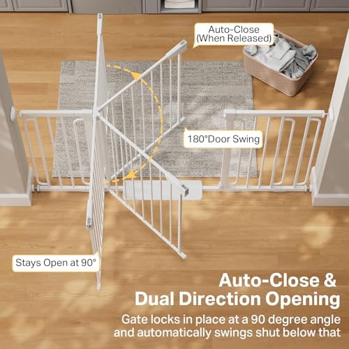 Cumbor 36.6-64 in Extra Wide Baby Gate - Image 5