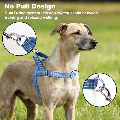 No Pull Dog Harness with Handle, Adjustable Soft Mesh Padded Vest - Image 2