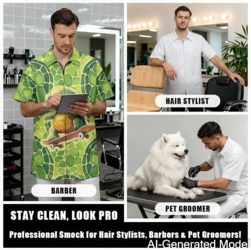 Dog Grooming Smock for Women & Men Water & Hair Repellent - Image 4