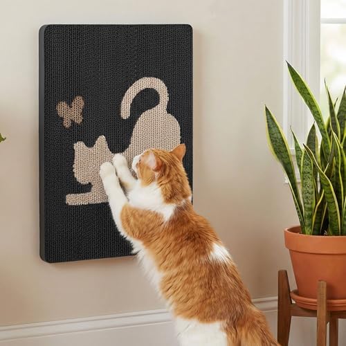 Ownpets Wall Cat Scratcher, Cute Vertical Cat Scratching Board, Wall Mounted by Ownpets