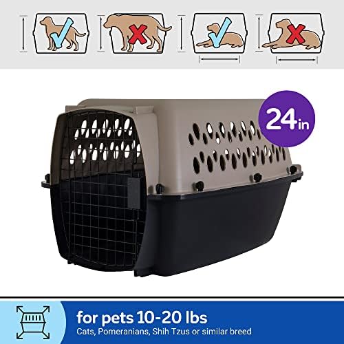 Petmate Vari Dog Kennel, 10 to 20lbs, Taupe and Black - Image 4