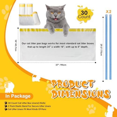 Jumbo Cat Litter Box Liners 37" x 18" - Image 2