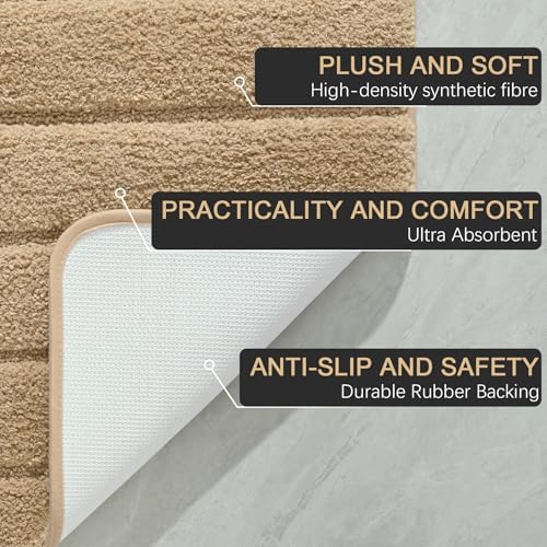 AROGAN Luxury Long Bathroom Runner Rugs 24x60 Inch Bath Rug Non Slip - Image 7