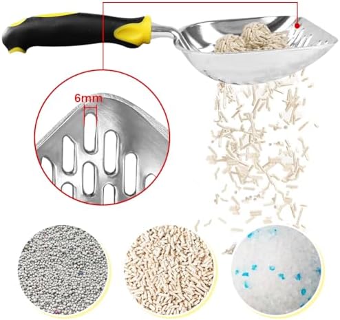 Cat Litter Scoop-Metal Cat Scooper-Long Handle Scoop, Cat Scooper-Poop - Image 3