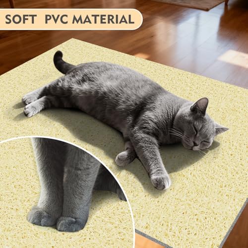 Bohemian Kitty Litter Mat 24"x17", Non-Slip Litter Box Mat, Washable Cat Litter - Image 4