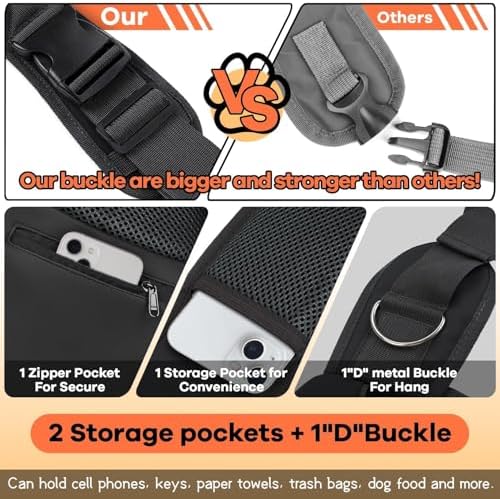 YUDODO Pet Sling Carrier for 10-15 lbs Small Dogs Puppy Crossbody Carrier - Image 5